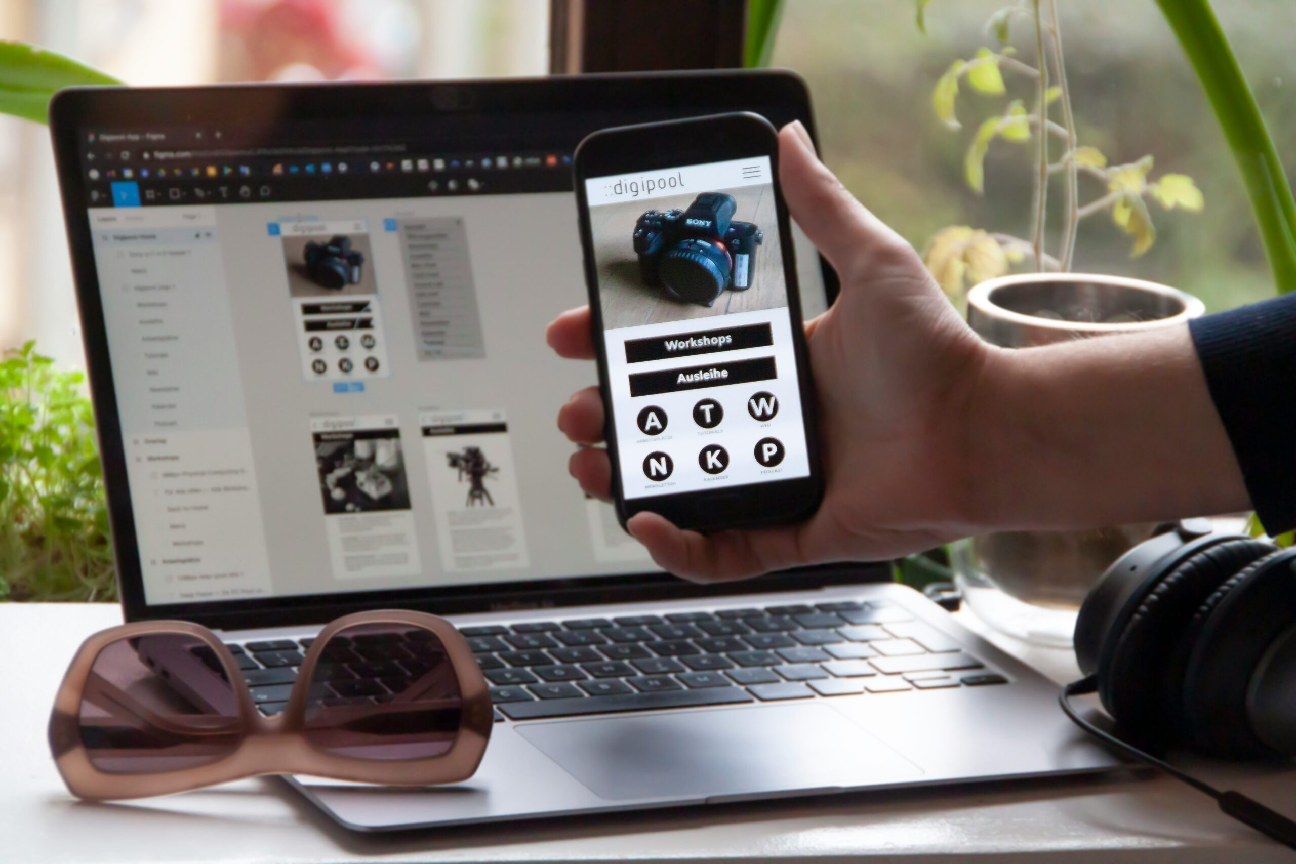 Laptop displaying a modern website design for better user experience